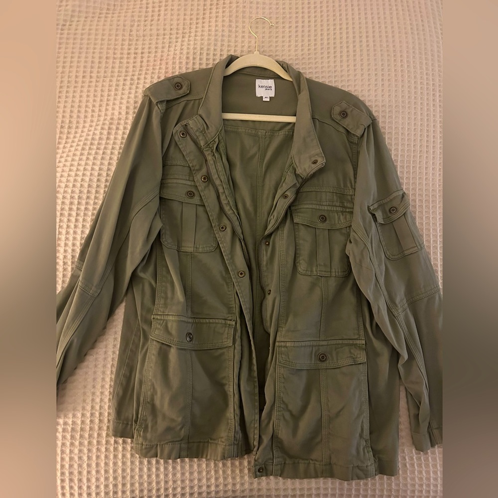 Kensie Olive Green Cargo Jacket